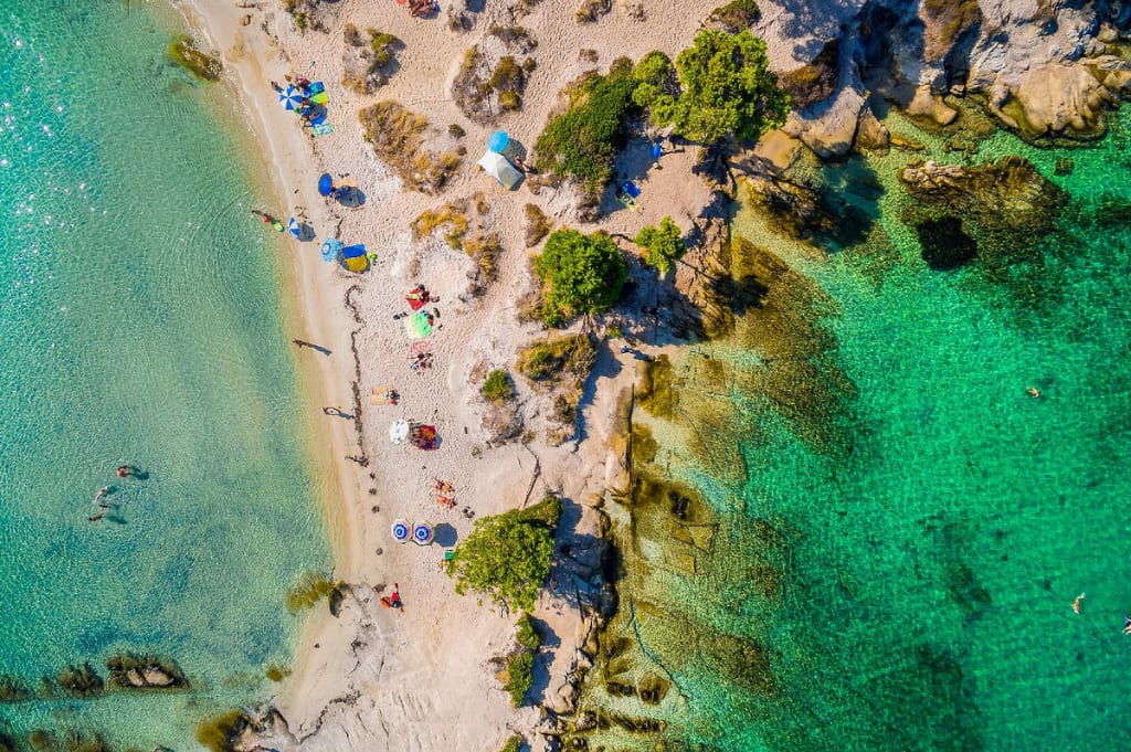 Strand Karydi, Sithonia