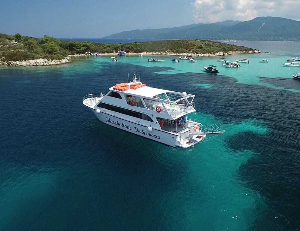 Berg Athos vom Meer, Kreuzfahrt von Sithonia